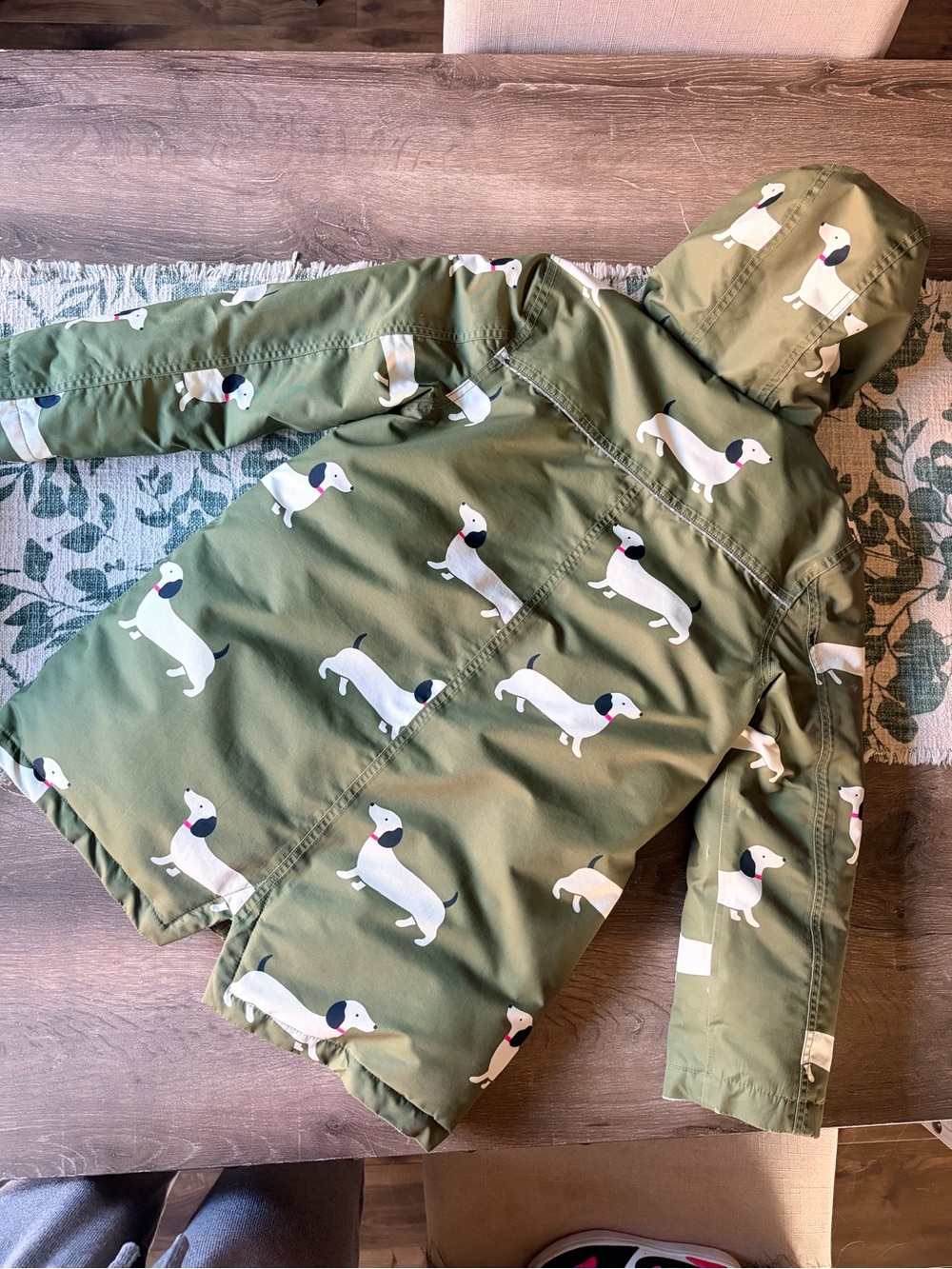 Mini Boden || Sausage Dog Dachshund Waterproof Parka - Picture 3 of 11